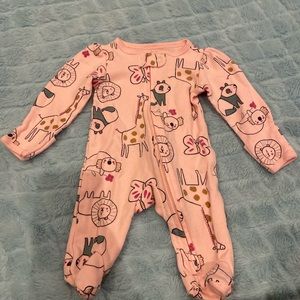 newborn baby animal footie